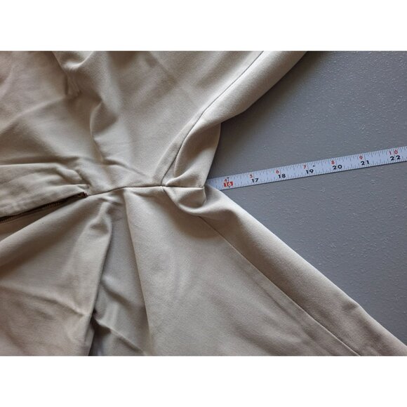 Savane Mens Flat-Front Dress Pants Beige Classic Fit 38W 27L Preppy Corpcore - Picture 8 of 8